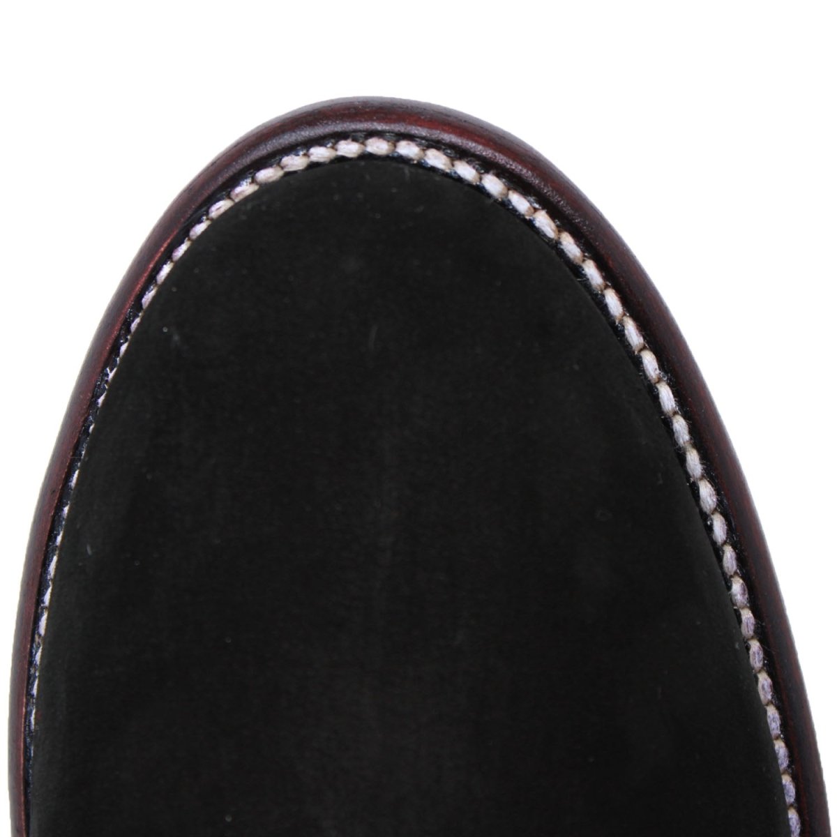 Los Altos Men's Round Toe Suede Leather Short Boots - Black 50B6305