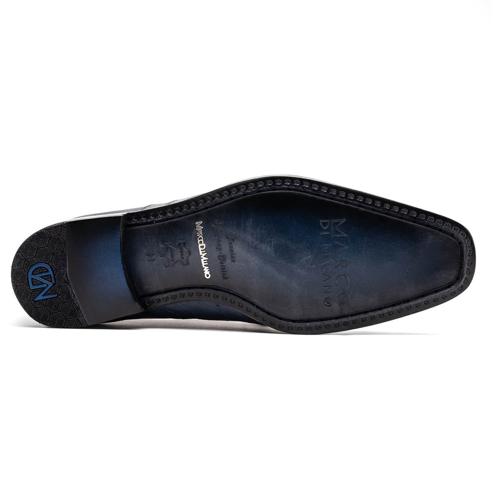 Marco Di Milano Lucca Navy Ostrich & Stingray Shoes