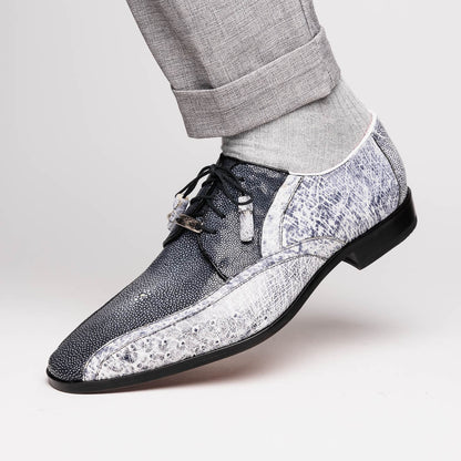 Marco Di Milano Lucca Newspaper Leather Dress Shoe