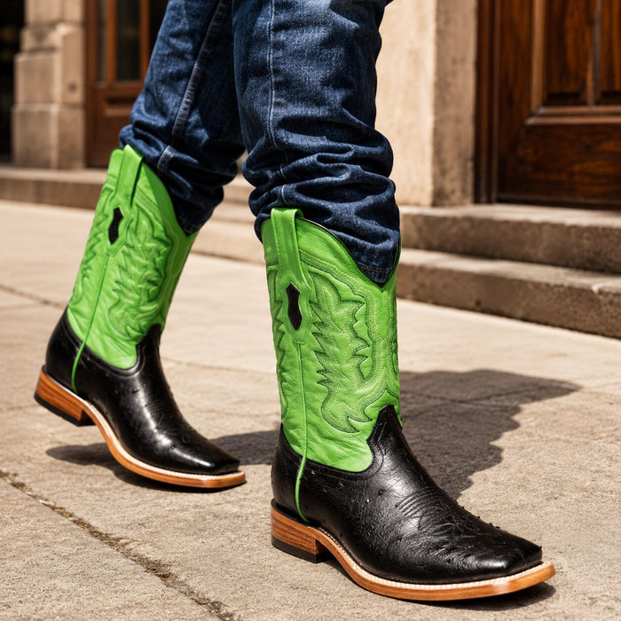 Smooth Ostrich Boots