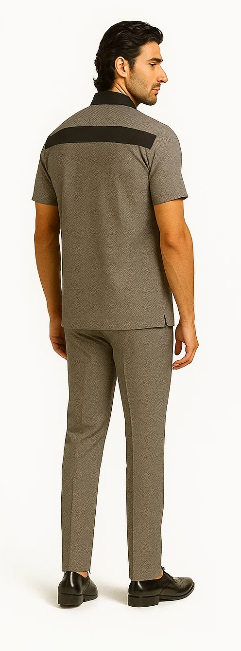 Mens Houndstooth Walking Suit by Dreams by Zacchi  2 Piece Lei sure Set in black/white- $99