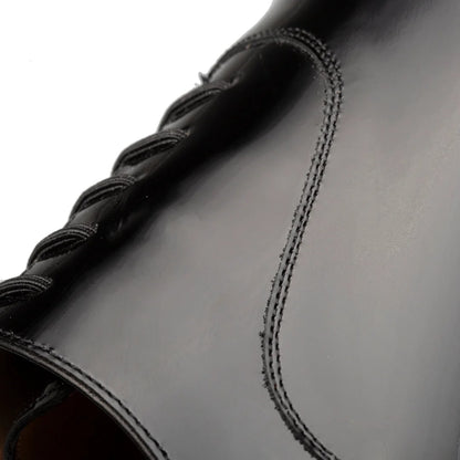 Elegant Plain Toe Slip On Black