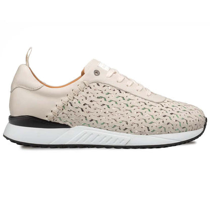 Mezlan Plata Laser-Cut Sneaker Light Green / Multi (21569)