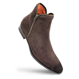 Mezlan Moretti Suede Zip Boot Brown (21686)