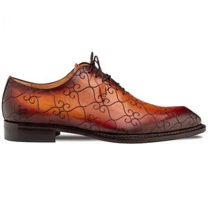 Mezlan Laser Print Monk Strap