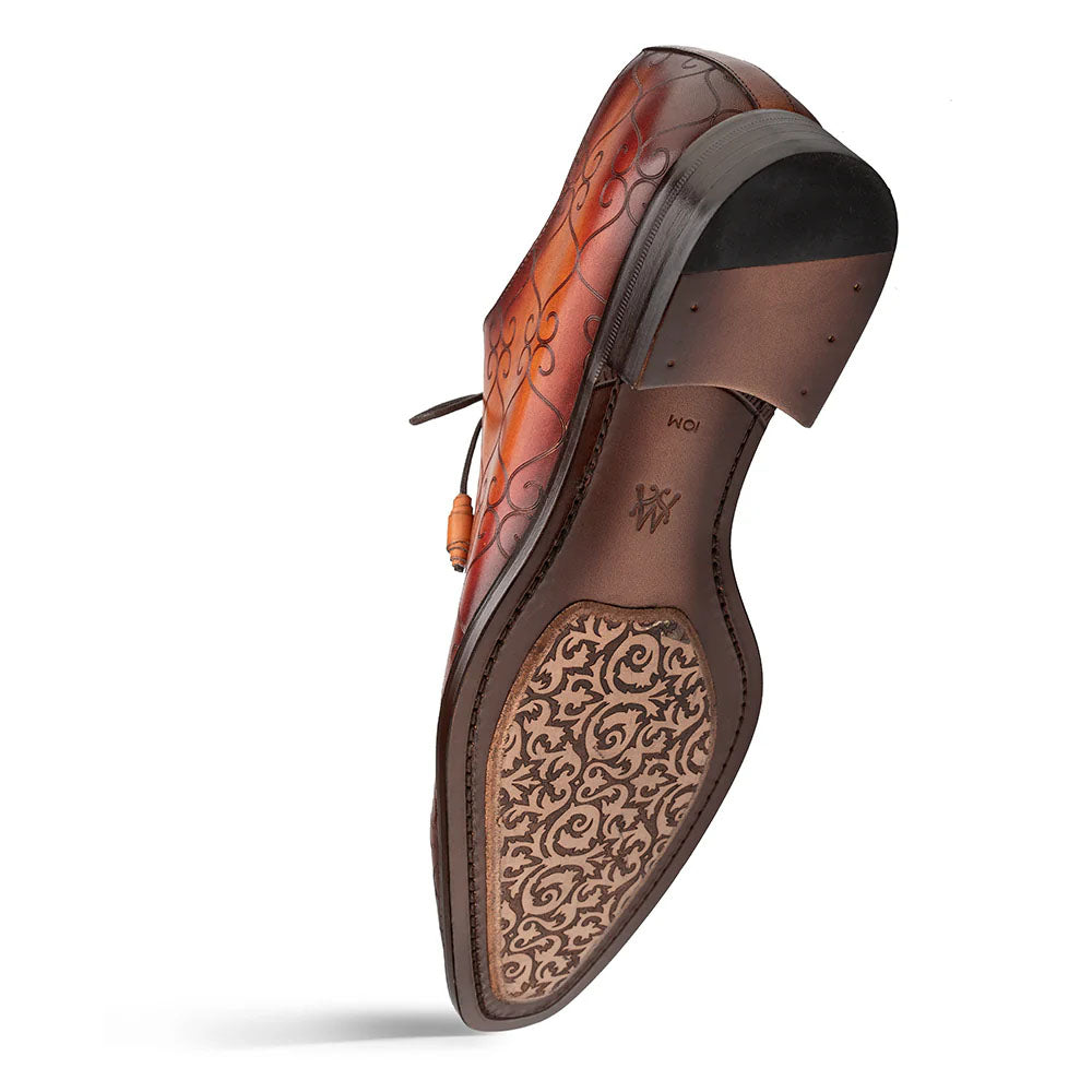Mezlan Tribeca Laser Print Oxford Cognac / Rust (21691)