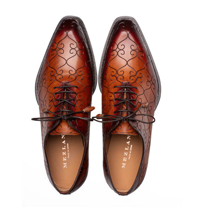 Mezlan Tribeca Laser Print Oxford Cognac / Rust (21691)