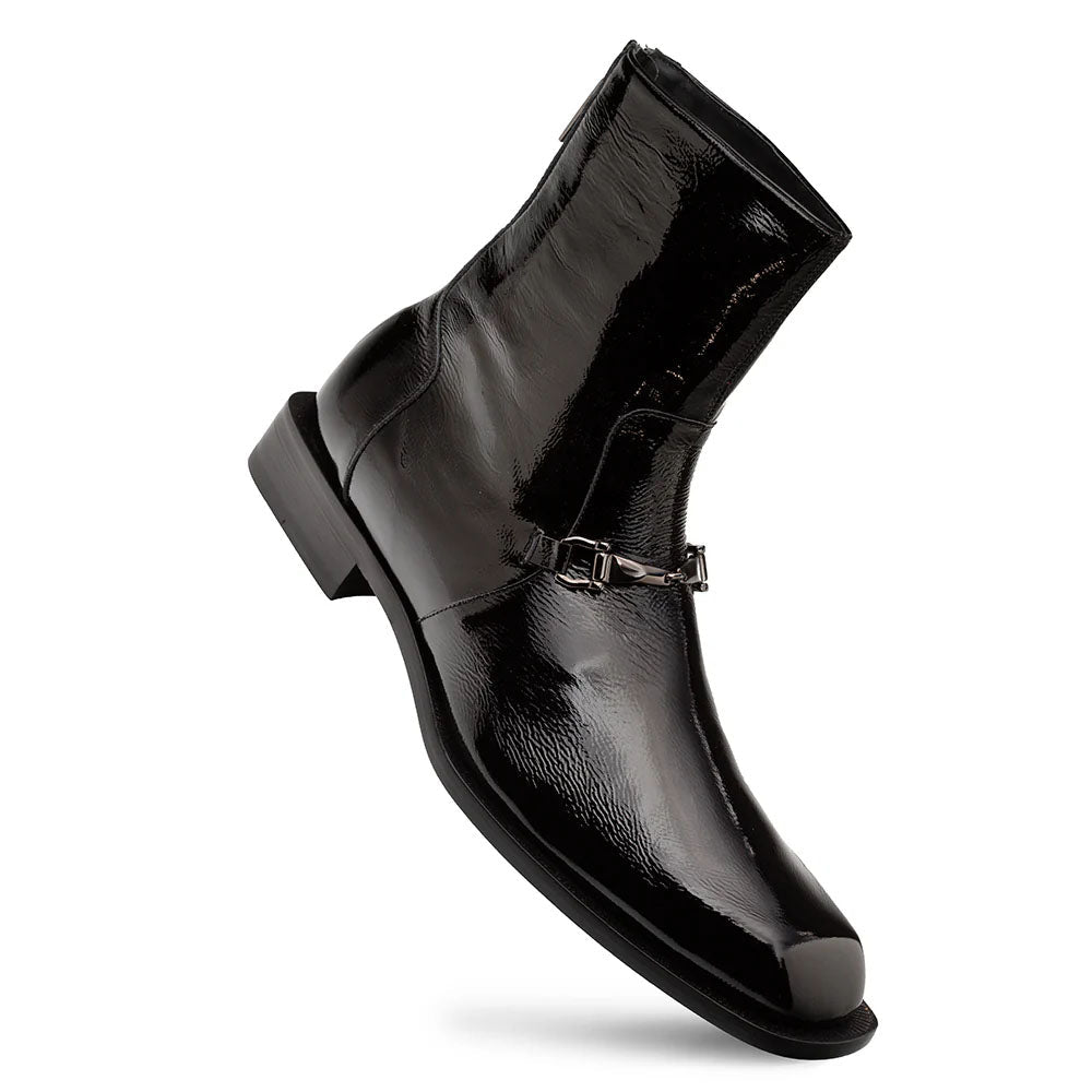 Mezlan Buscemi Hi-Shine Ornament Boot - Black