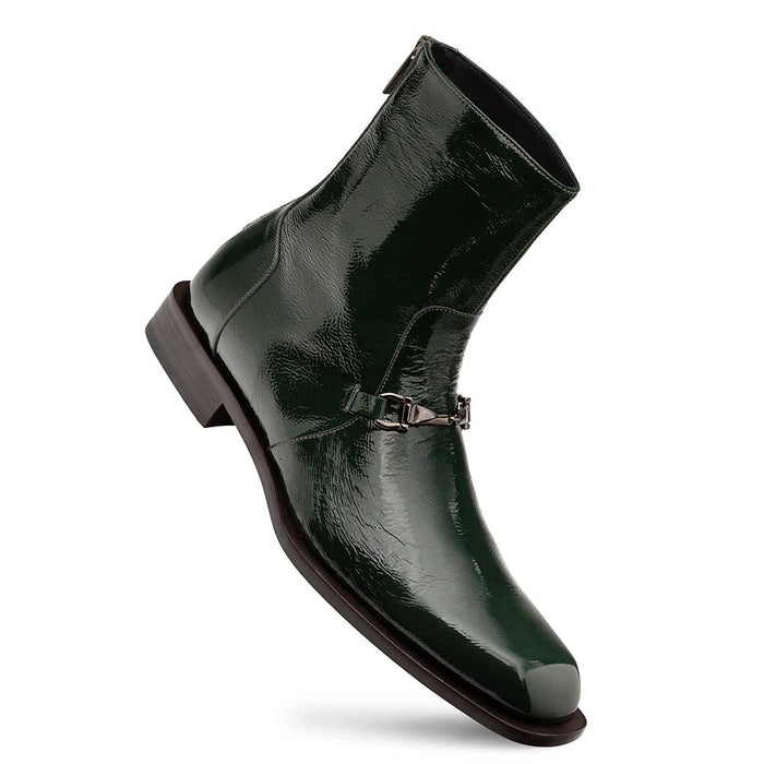 Mezlan Buscemi Hi-Shine Ornament Boot - Green