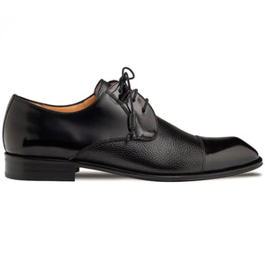 Mezlan Capello Hi-Shine/Calf Derby - Black
