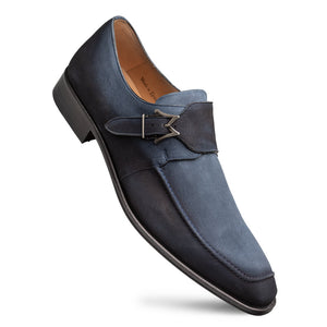 Mezlan Diesel: Luxury Suede Monk Strap Shoe