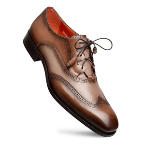 Mezlan Wingtip Derby: Two-Tone Leather Luxury