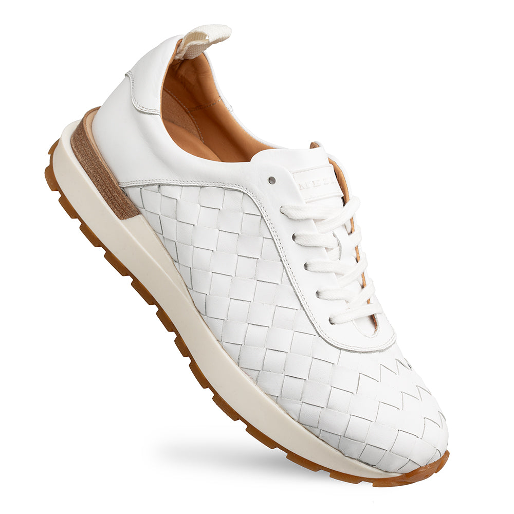 Mezlan Concha Woven Calf Leather Sneaker