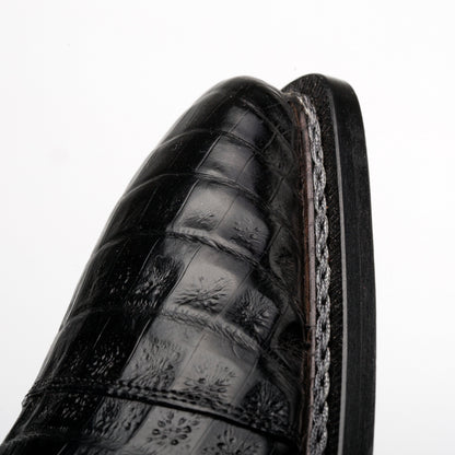Mezlan Giovane Crocodile Derby - Luxury Men's Dress Shoe