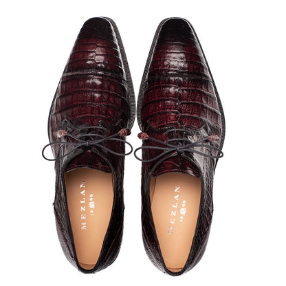 Mezlan Giovane Crocodile Derby - Luxury Men's Dress Shoe