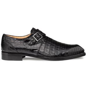 Mezlan Gigolo Crocodile Monk Strap