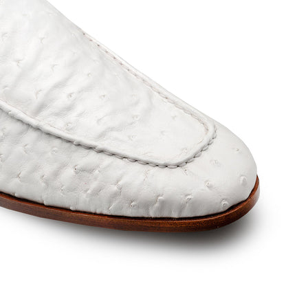 Mezlan Menor Ostrich Slip-On: Luxury Cognac Loafers