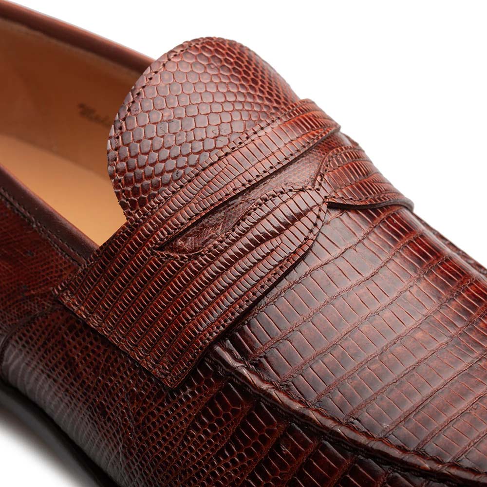 Mezlan Mayor Lizard Penny Loafer