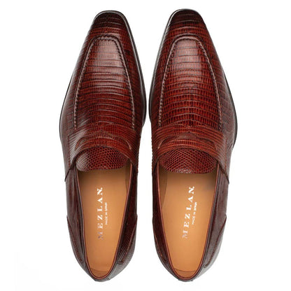 Mezlan Mayor Lizard Penny Loafer