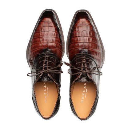 Mezlan Westside Two-Tone Crocodile Oxford Sport / Brown (50172-F)
