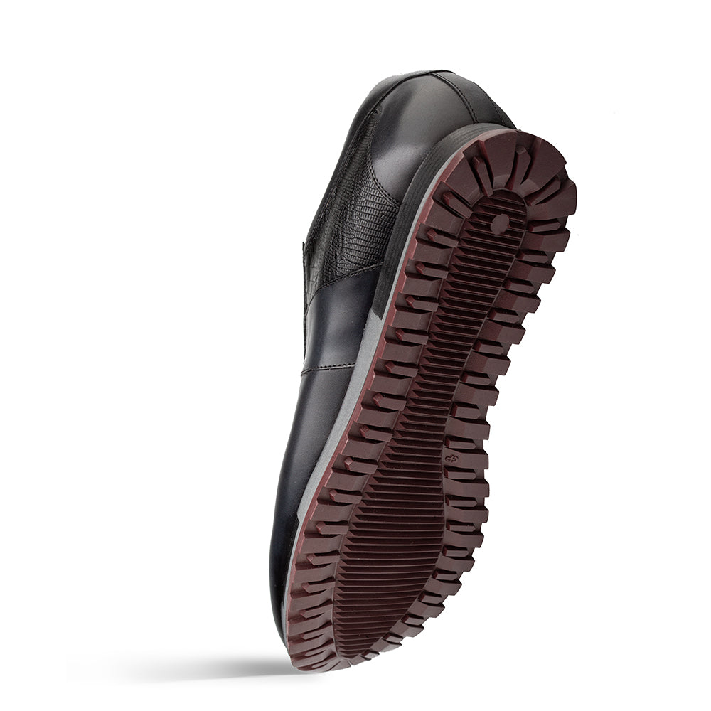 Mezlan Greenwich Sneaker: Calf & Lizard Leather - Luxury Shoe