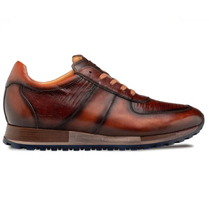 Mezlan Greenwich Calf/Lizard Sneaker - Tan