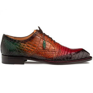 Mezlan Marble Multi Tone Alligator Oxford