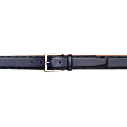 Mezlan Classic Patina Calfskin Belt