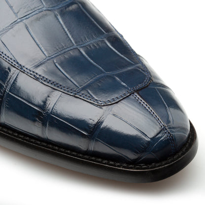 Mezlan Piccolo Alligator Penny Loafer - Luxury Menswear