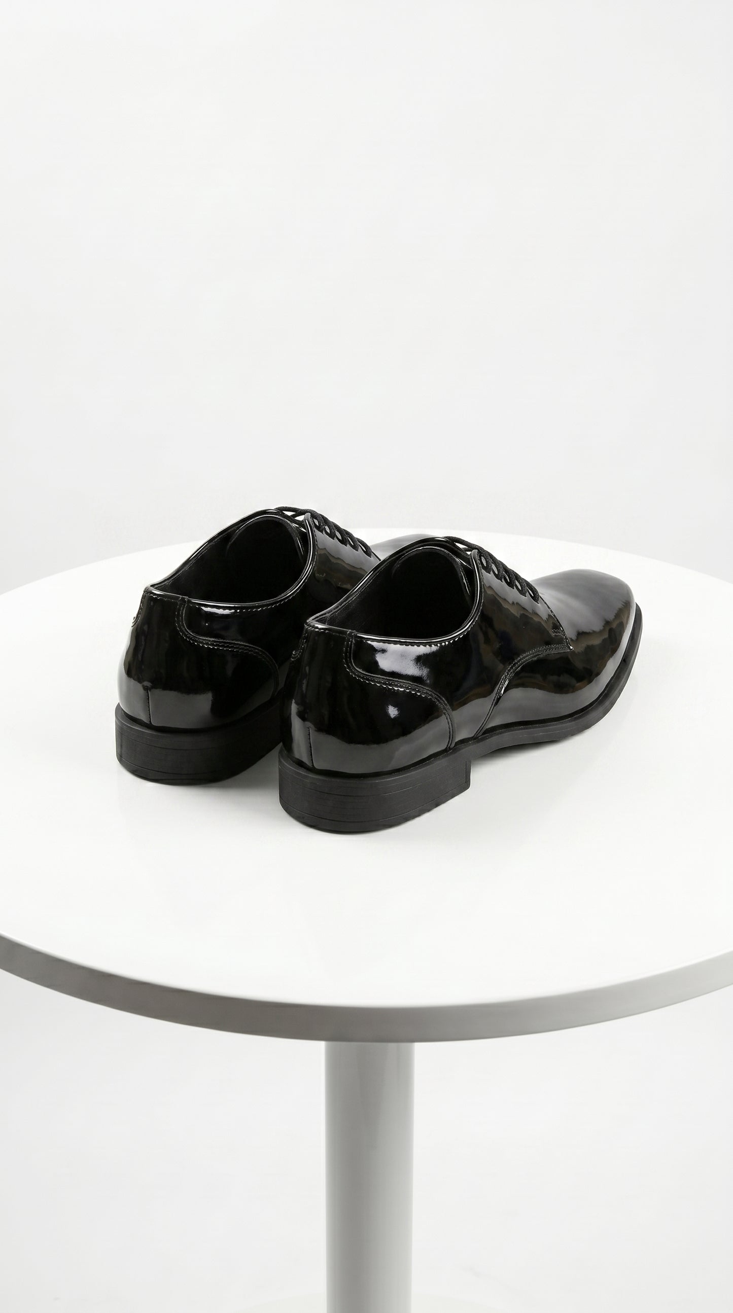 Men’s Vangelo Black Patent Oxford Dress Shoes, Formal Wedding Prom Tuxedo Shoes