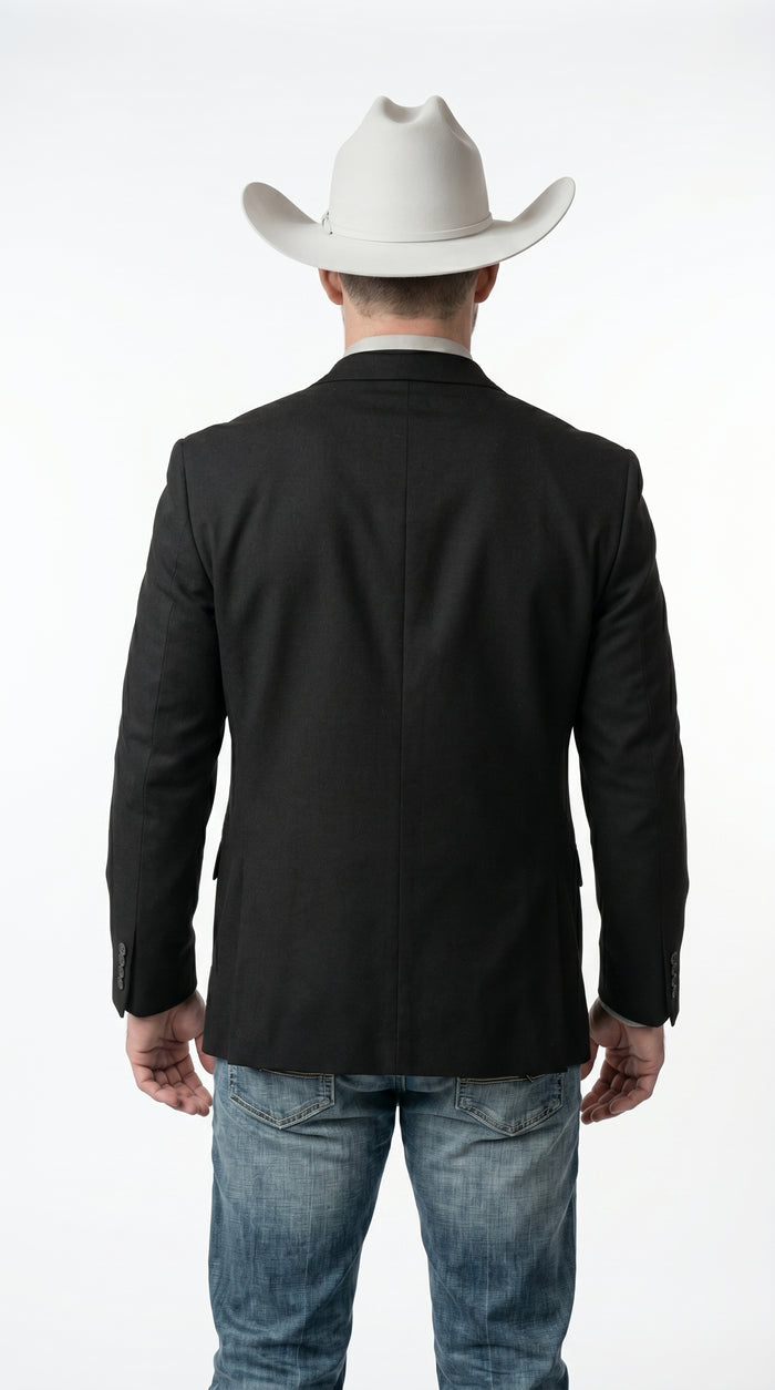Men’s Western Style Blazer, Classic Cowboy Suit Jacket for Weddings and Country Events in Black, Navy, Sapphire Blue, Charcoal and Olive