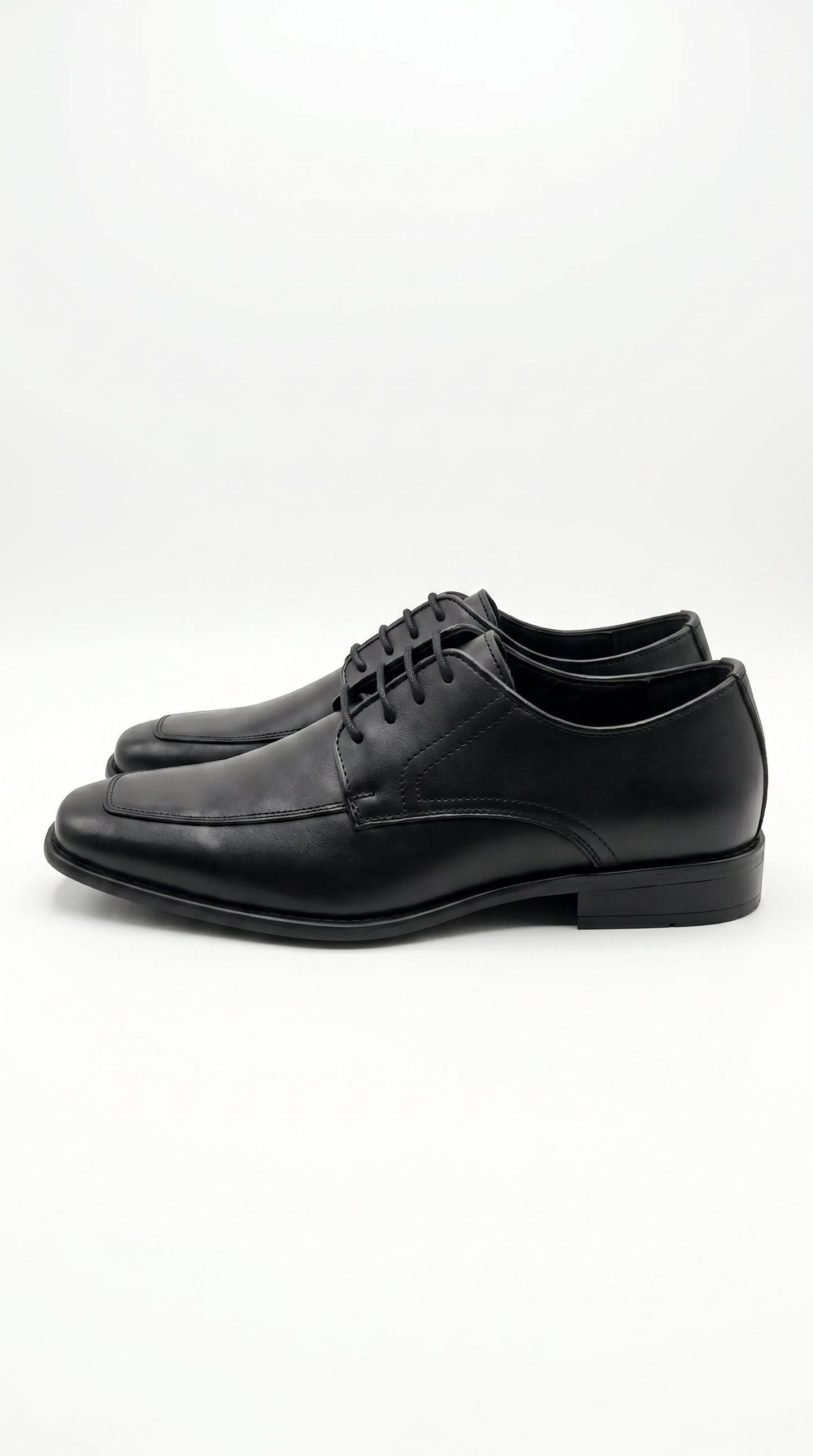 Men’s Black Oxford Dress Shoes with Lace Up Front, Formal Tuxedo Wedding Prom Shoes
