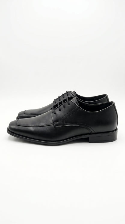 Men’s Black Oxford Dress Shoes with Lace Up Front, Formal Tuxedo Wedding Prom Shoes