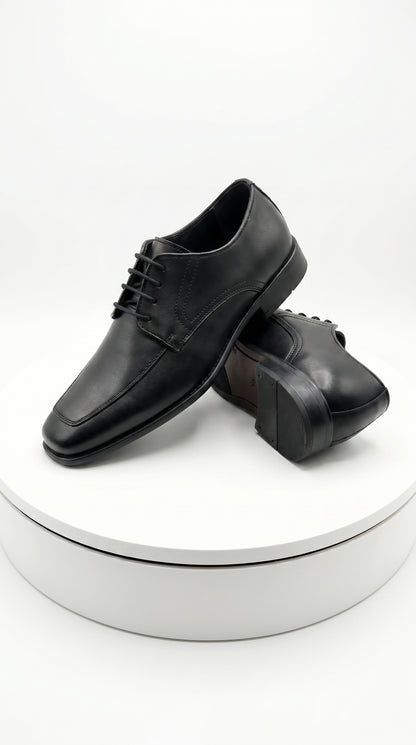 Men’s Black Oxford Dress Shoes with Lace Up Front, Formal Tuxedo Wedding Prom Shoes