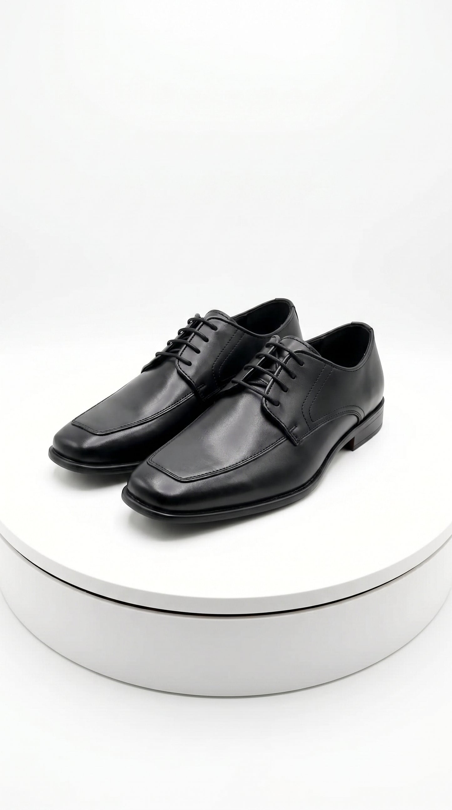 Men’s Black Oxford Dress Shoes with Lace Up Front, Formal Tuxedo Wedding Prom Shoes