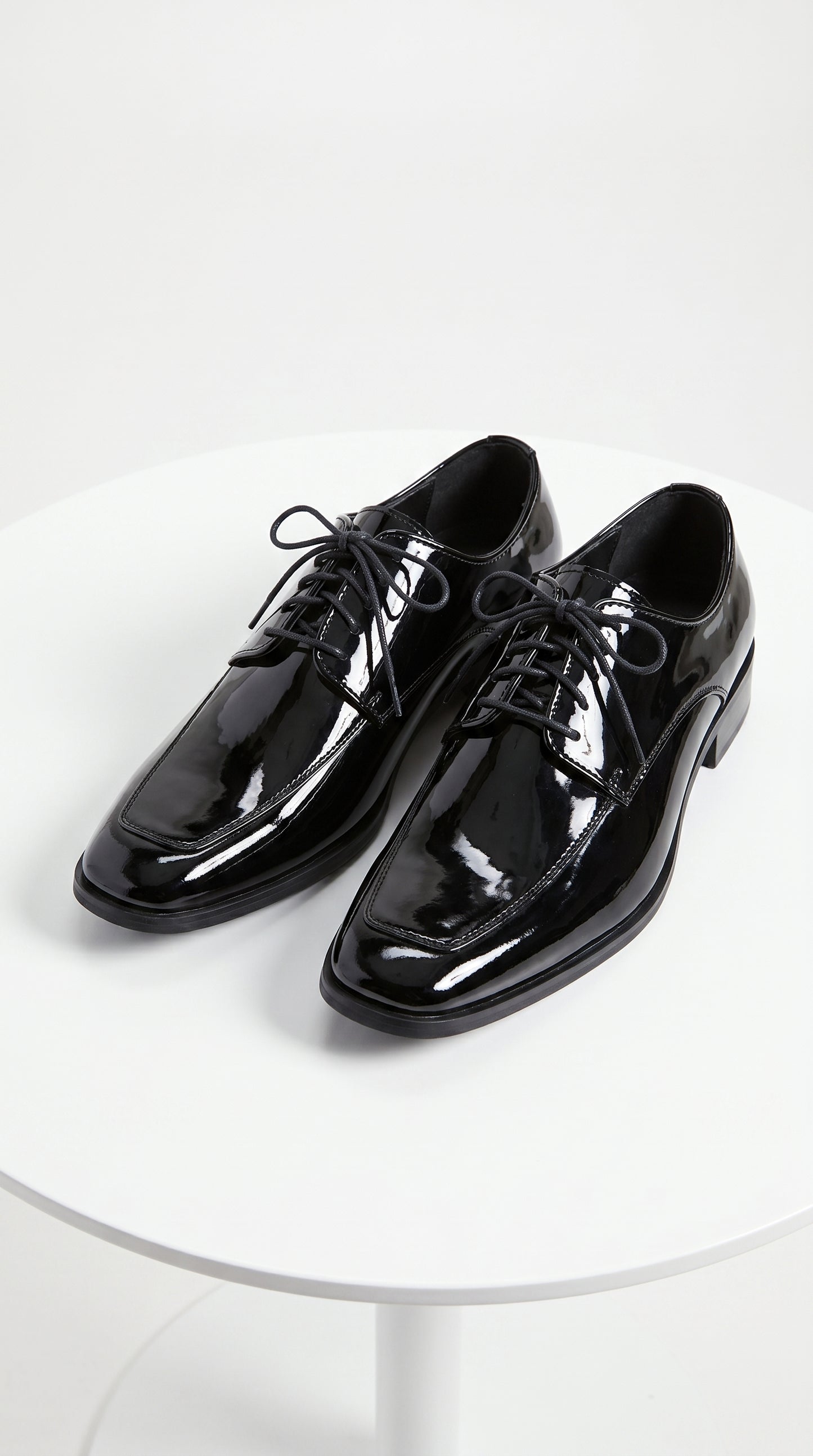 Men’s Vangelo TUX-3 Black Patent Oxford Dress Shoes, Formal Wedding Prom Tuxedo Shoes