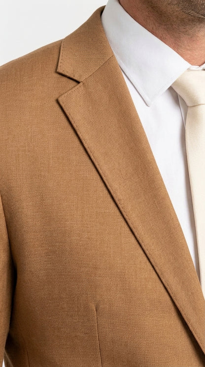 Men’s Rust Brown 2-Piece Wedding Suit – Modern Groom Suit for Fall, Outdoor and Formal Events
