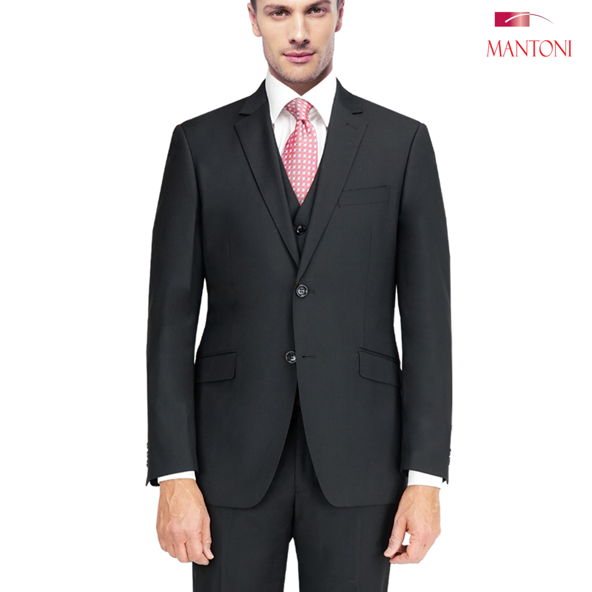 Tiglio Charcoal Two-button Wool Suit