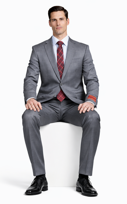 Tiglio Gray Two-button Super Wool Suit