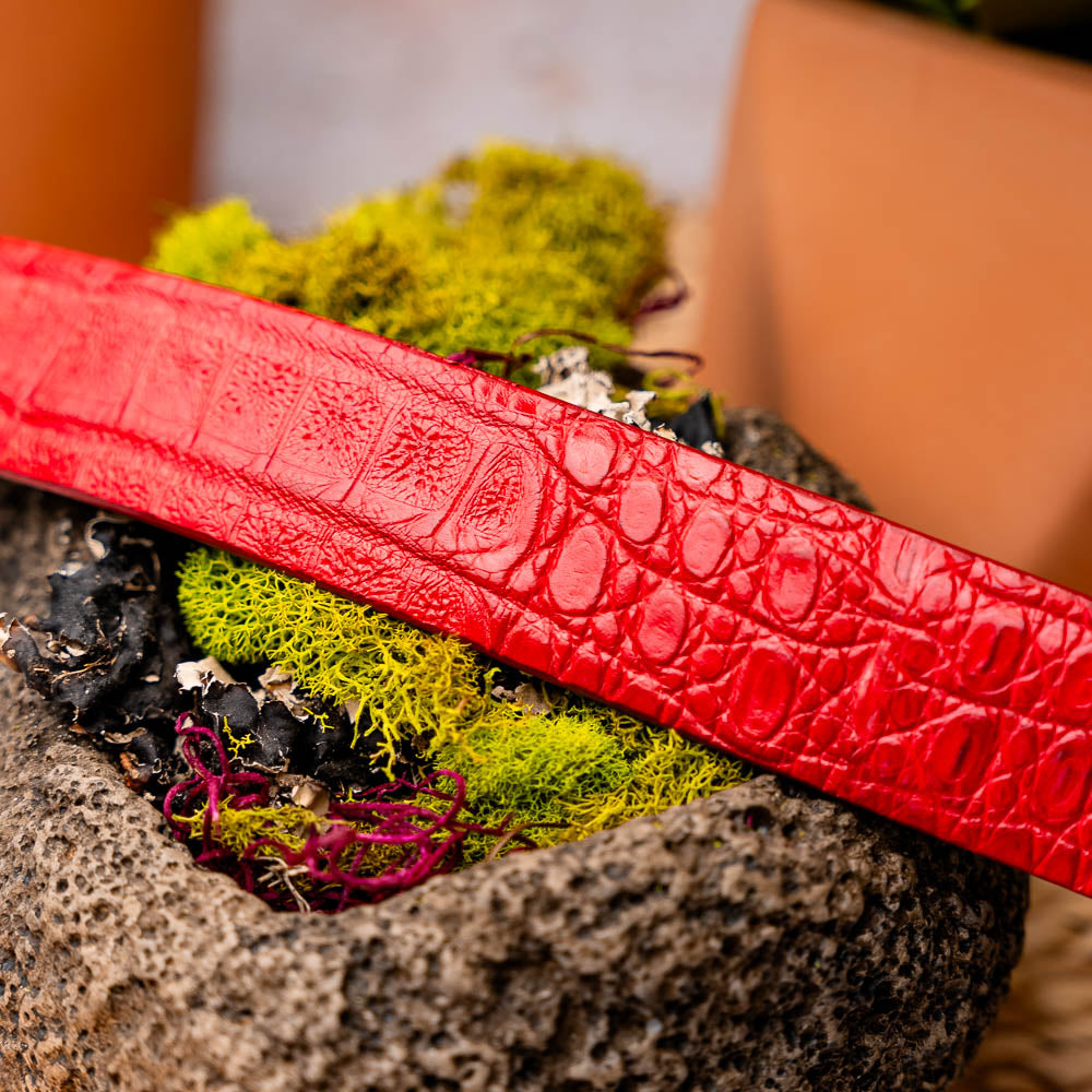 Marco Di Milano Riccardo Belt - Light Red Leather Loafer