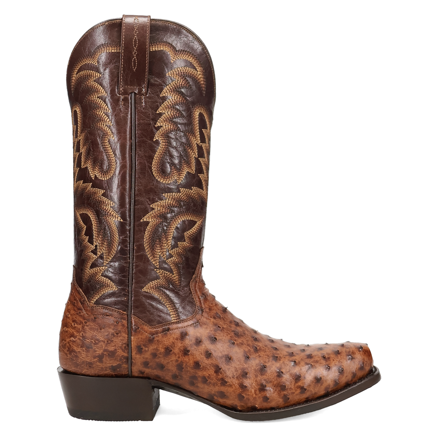 MARCO FULL QUILL OSTRICH BOOT