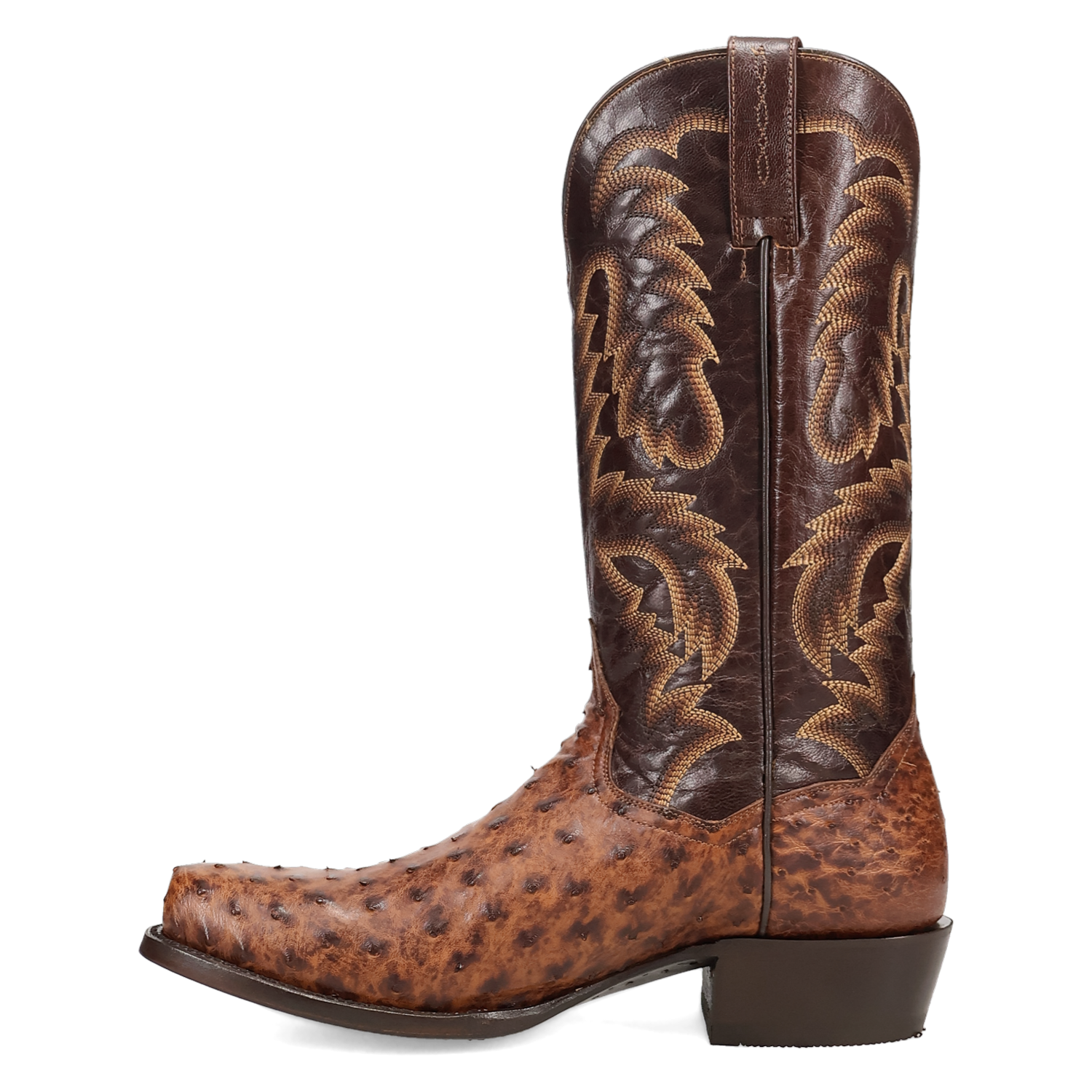 MARCO FULL QUILL OSTRICH BOOT