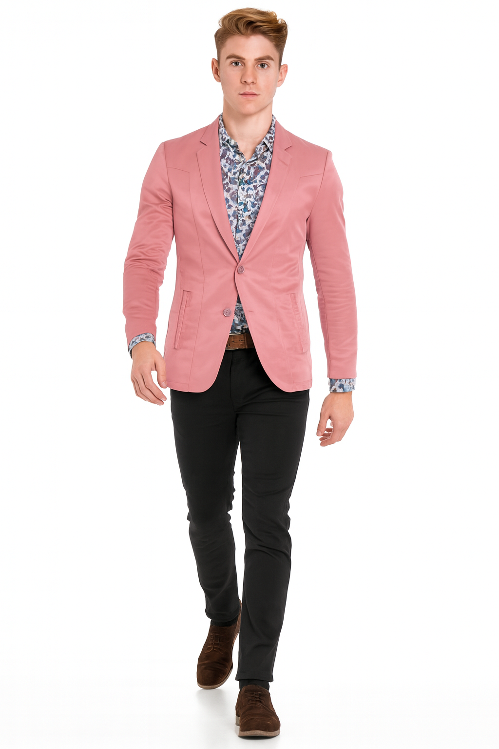 Men's Slim Fit Western Blazer Sportcoat Mauve Sacos Vaqueros Para Hombre