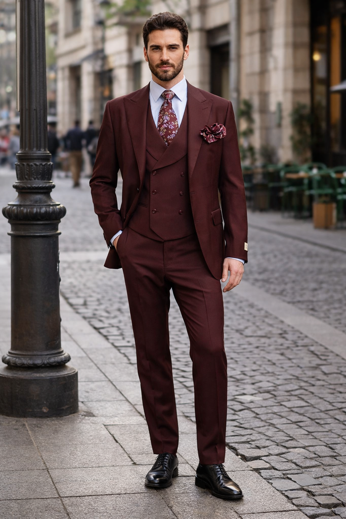 Rossiman Men's Formal Dress Suit ?? Elegant Tailored Suit