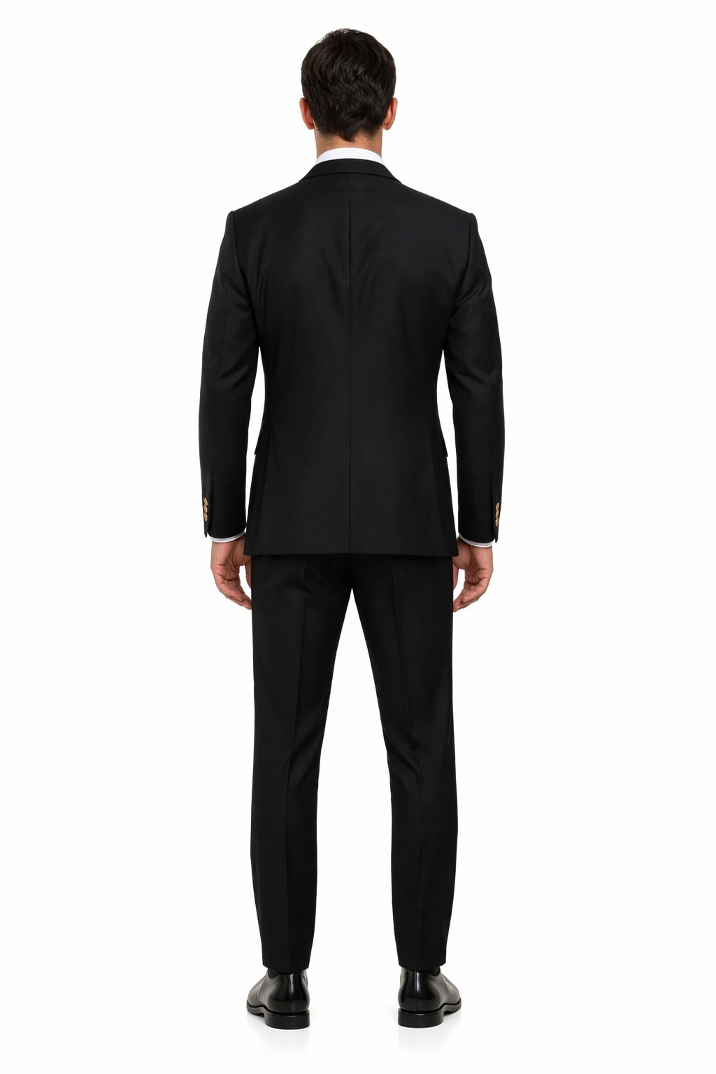 Men??s Modern Formal Suit ?? Rossi Man Max 3-Piece Slim Fit in Solid Black | RM1101