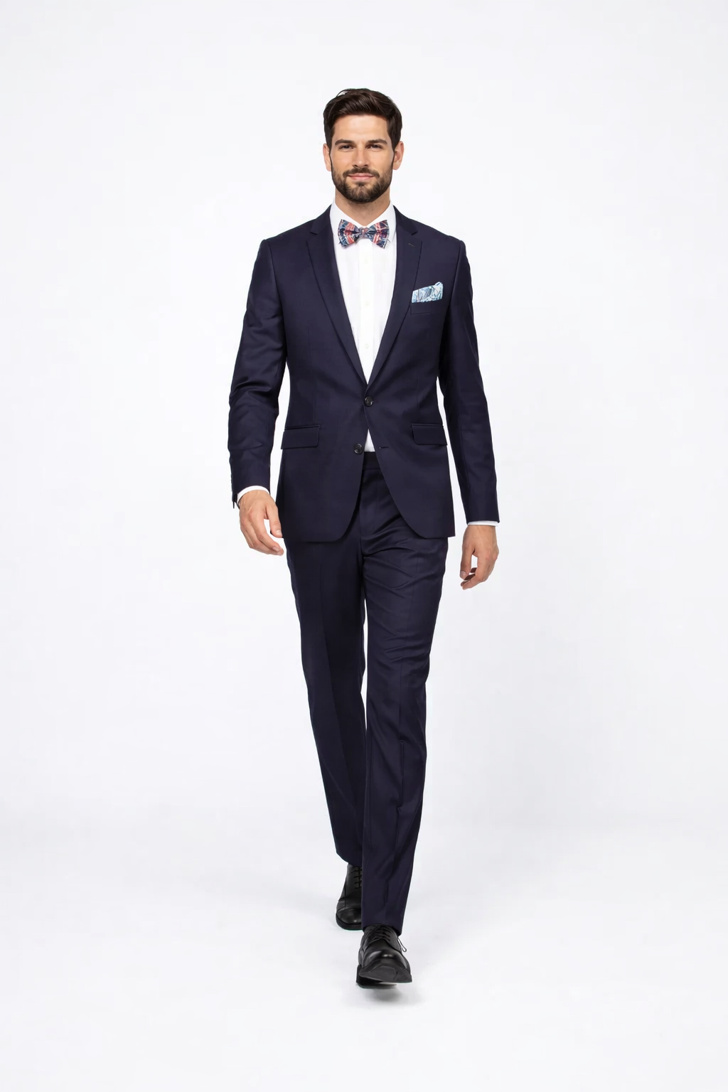 Men??s Slim Fit 100% Wool Suit by Rossiman Rossi ?? Peak Lapel Jacket & Plum Tapered Pants