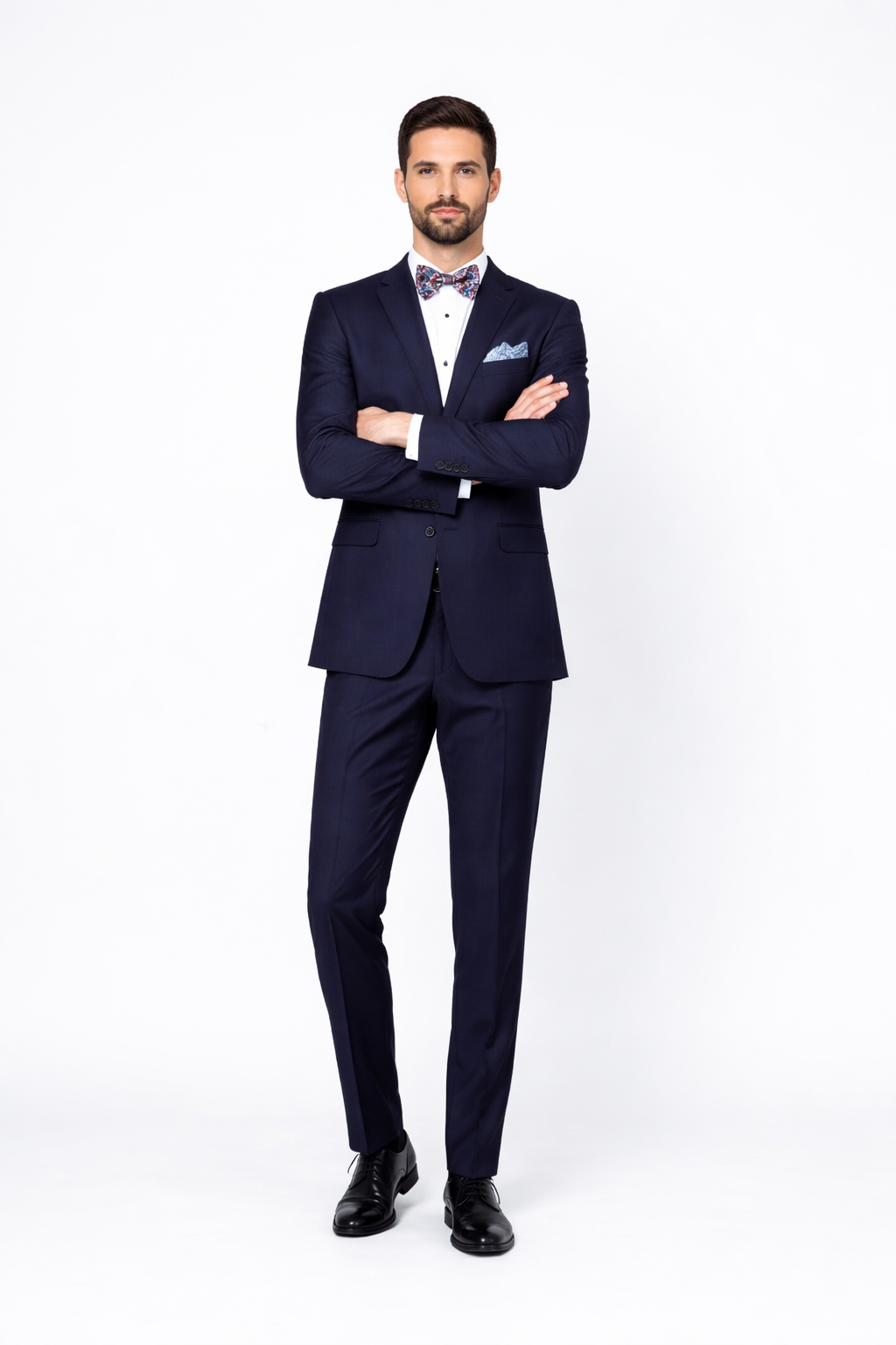 Men??s Slim Fit 100% Wool Suit by Rossiman Rossi ?? Peak Lapel Jacket & Plum Tapered Pants