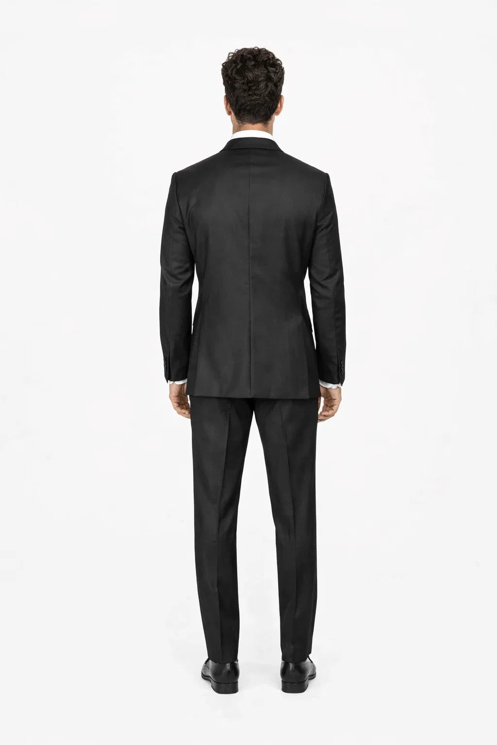 Mens 1 Button Slim Fit Shawl Tuxedo in Black - Mens Slim Fitted Tuxedo