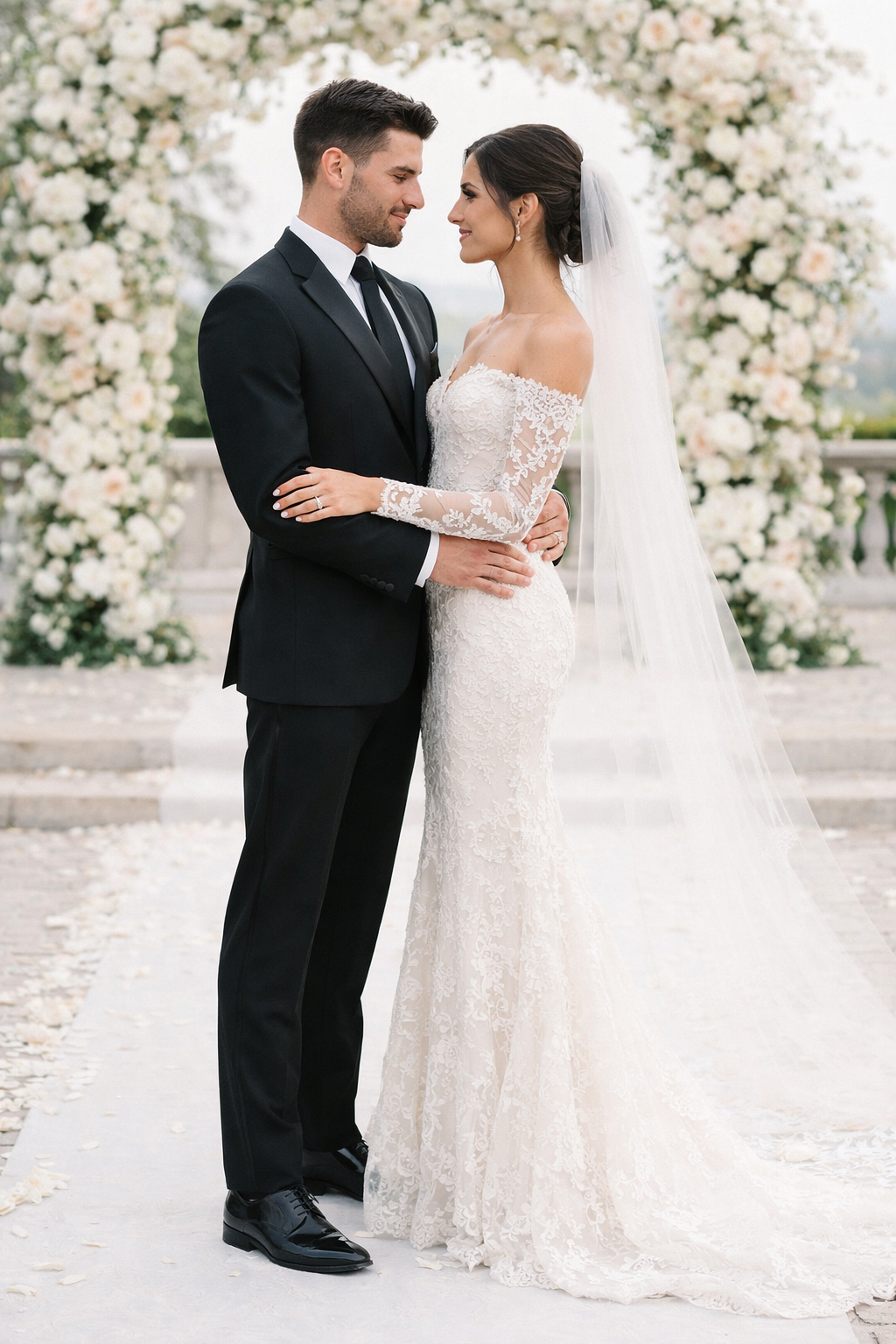 Mens Affordable 2 Button Classic Tuxedo in Black