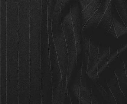 Mens Black Fine Pinstripe Suit 3 Piece Business Fit Vinci V2RS-7